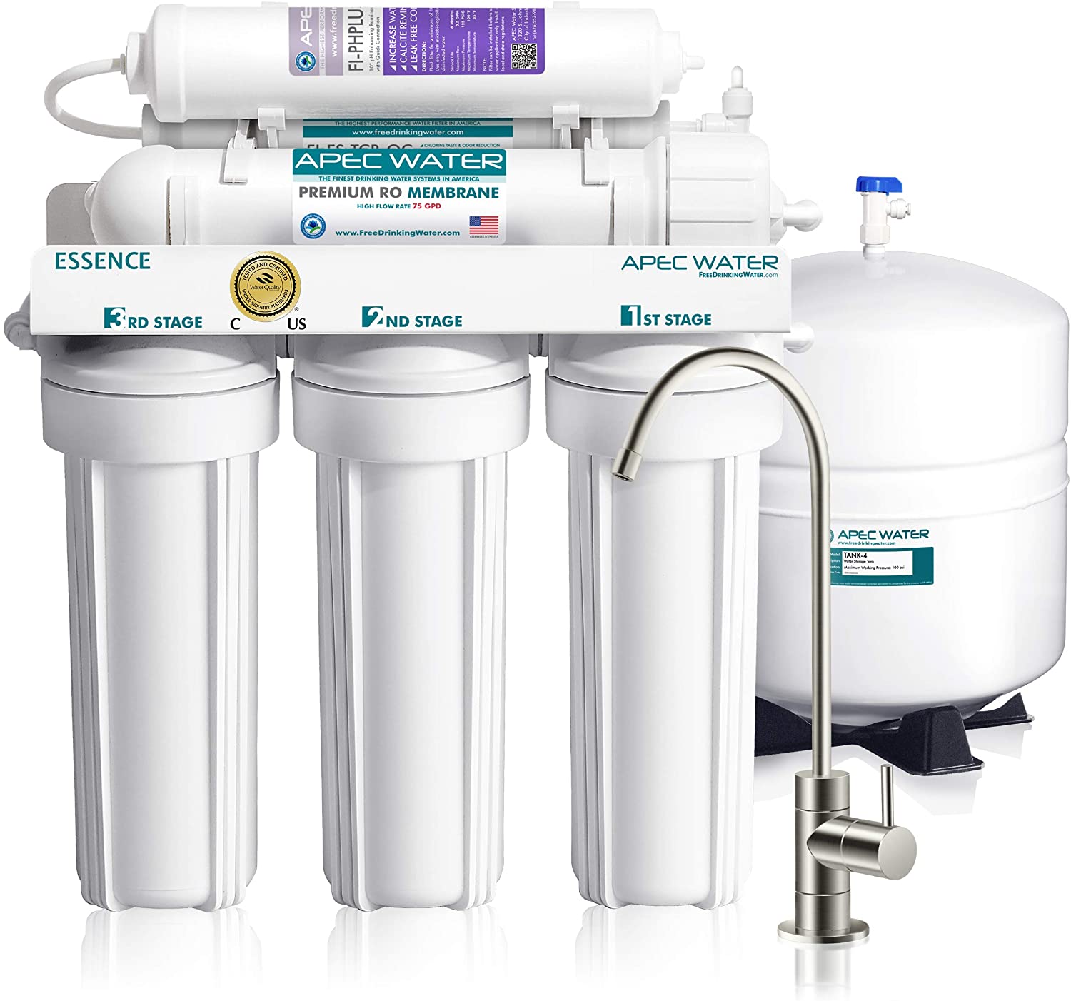 Under Sink Reverse Osmosis Water Filtration System – APEC Water Systems ROES-PH75