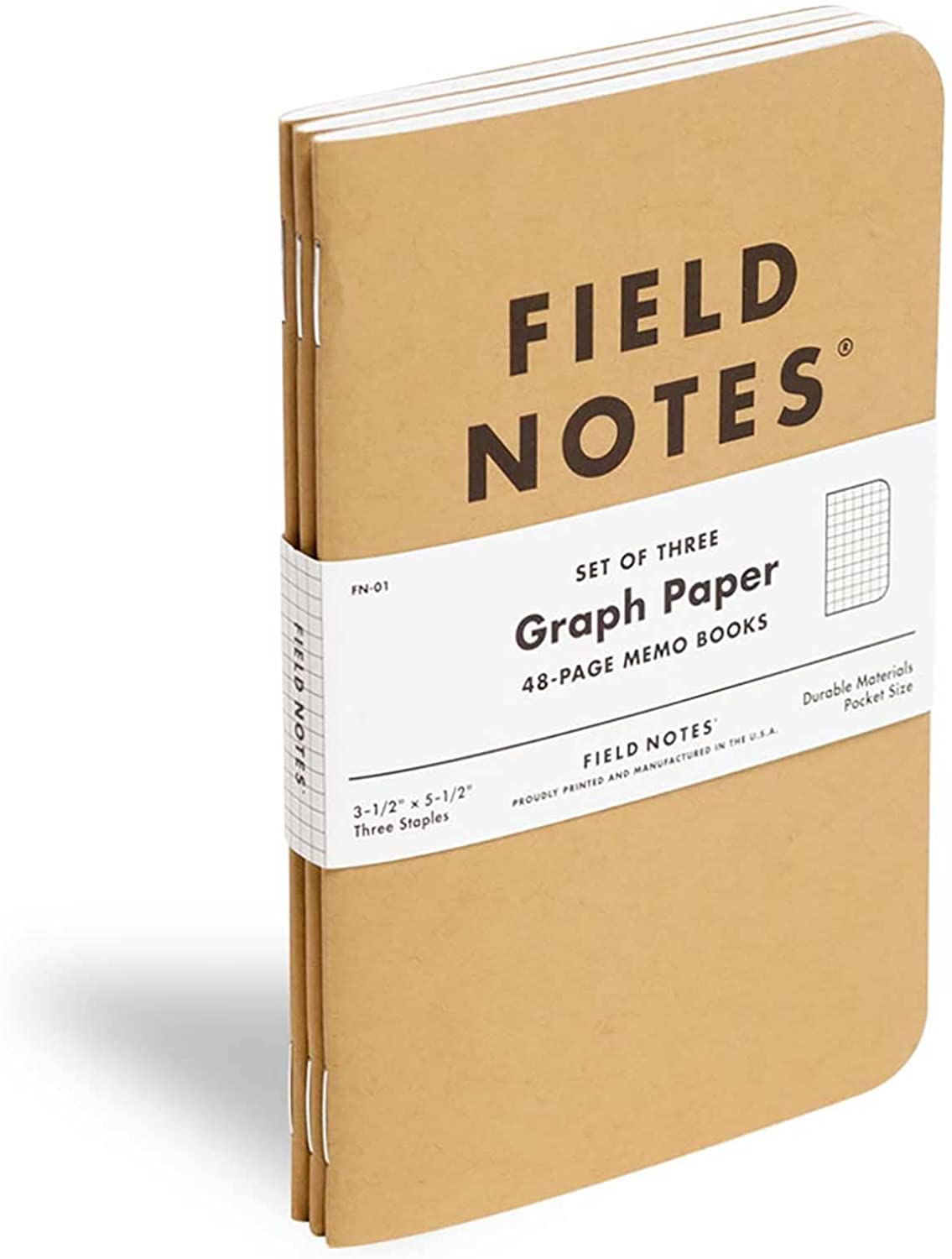 Field Notes: Original Kraft 3-Pack - Ruled Paper Notebook