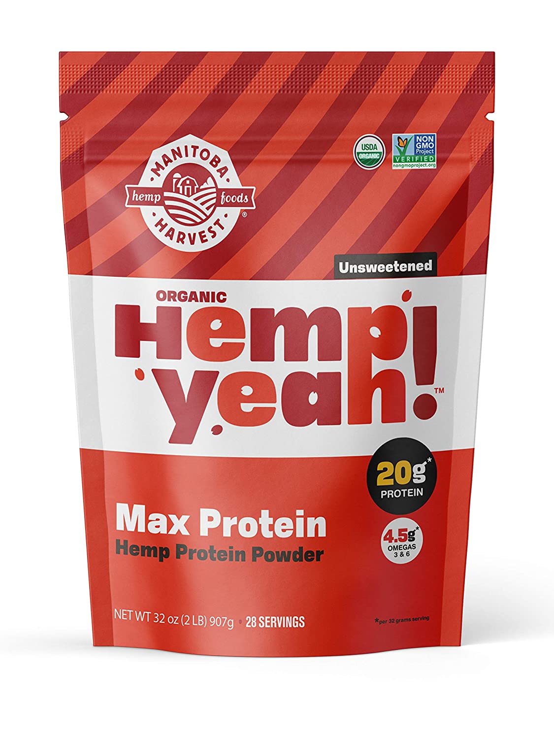 Hemp Protein Powder — Manitoba Harvest Hemp Yeah! Organic Max Protein Powder