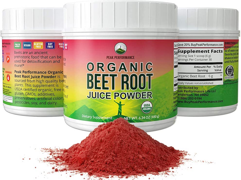 Peak Performance Organic Beet Root Powder
